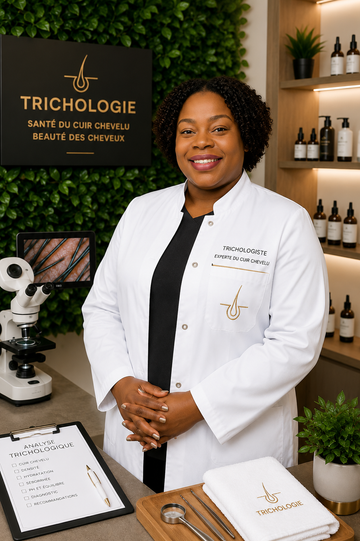 Qui suis-je ? Trichologiste fonctionnelle, coiffeuse & nutritionniste — une approche globale de la santé capillaire. Par Margarie.LeSalon™ | Approche Trichologique Holistique