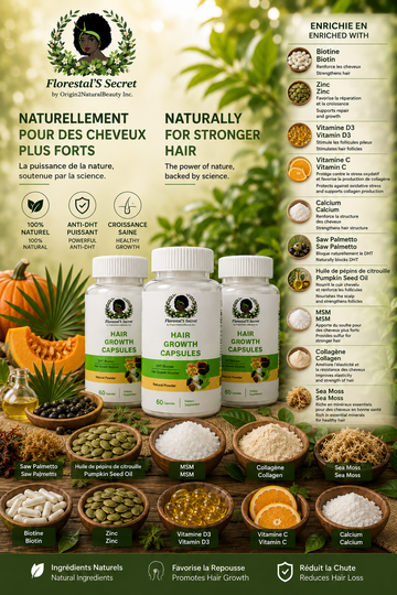 Nutrition et pousse capillaire : l'importance des vitamines pour des cheveux sains.  Par Margarie.LeSalon™ | Approche Trichologique Holistique
