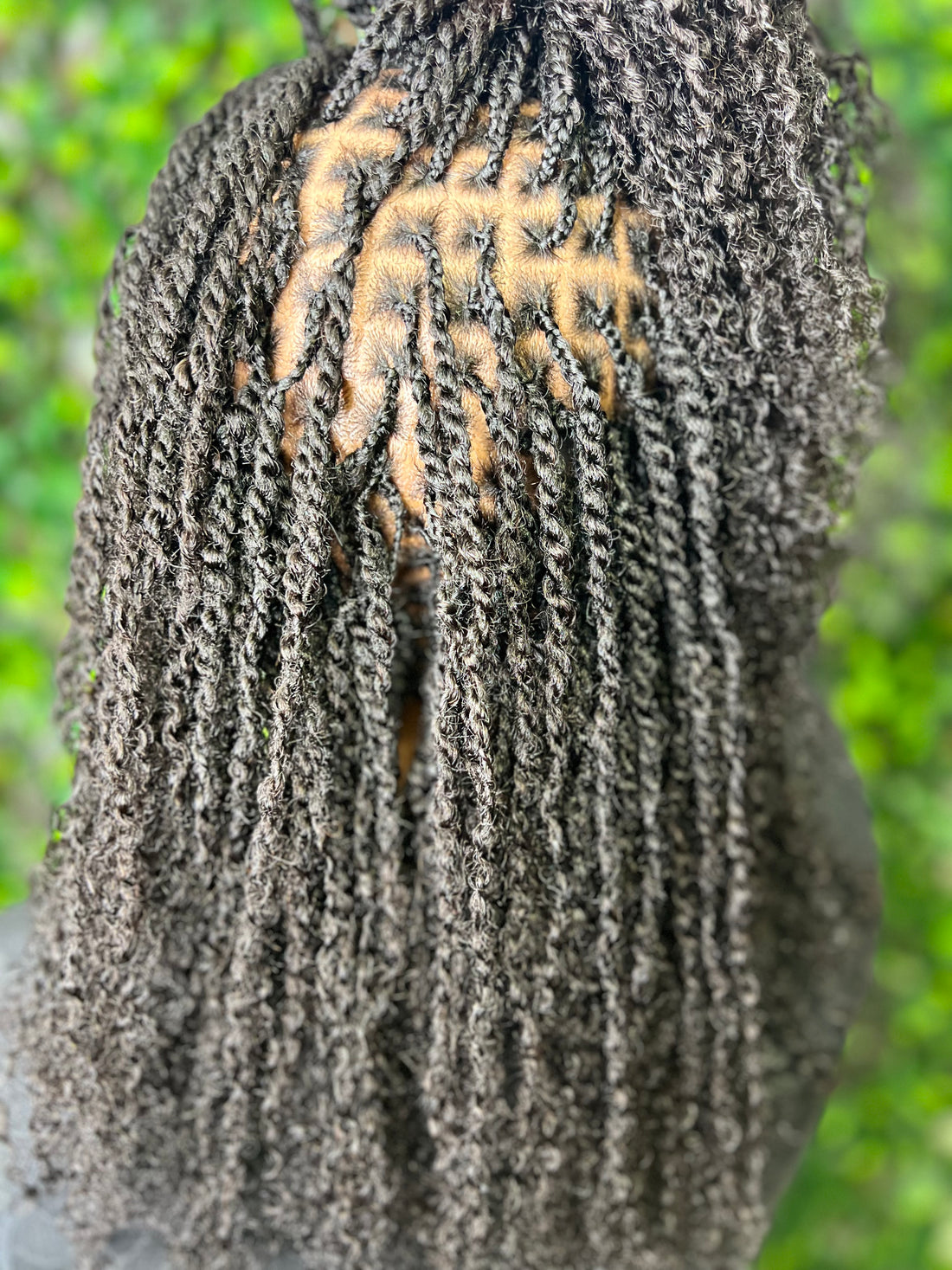 Petites Twists Carrées avec Extensions de Cheveux Naturels